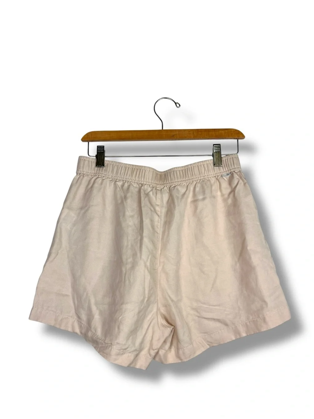 Vuori Shorts Womens S Trestles Twill Pull On Lyocell Linen Sand Dollar Pockets